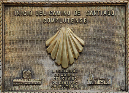 Camino de Santiago Complutense representado sobre mapa